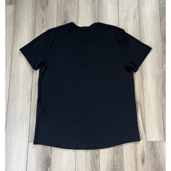 Allbirds Men's L Black Soft Merino Wool Blend Tee Short Sleeve Front Pocket - Picture 5 of 10